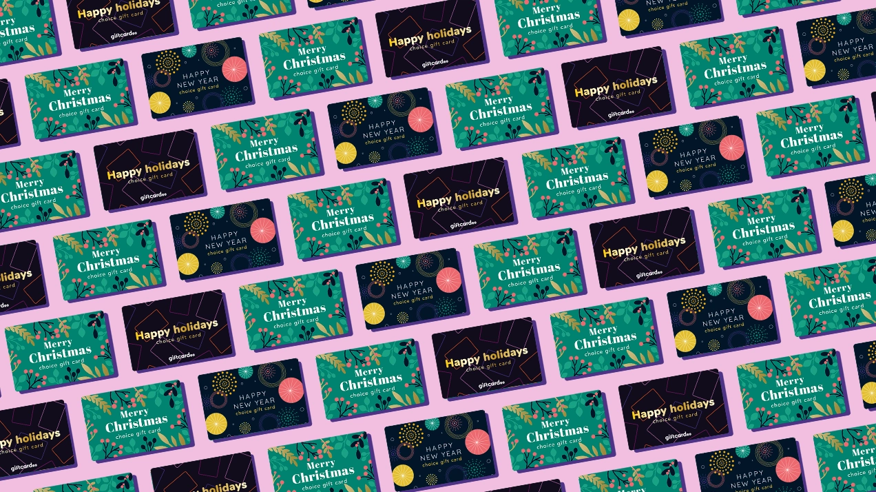 Christmas gift card for employees